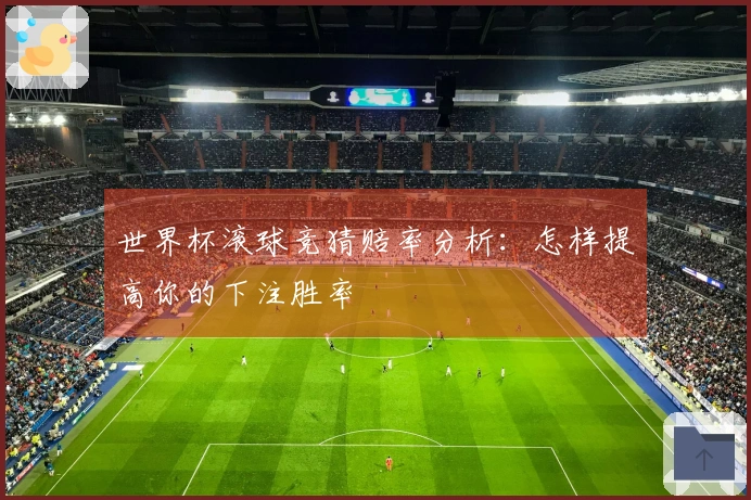 世界杯滚球竞猜赔率分析：怎样提高你的下注胜率